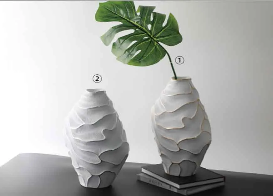 DESROCH DECOR JARRÓN CRACK SET OF 2