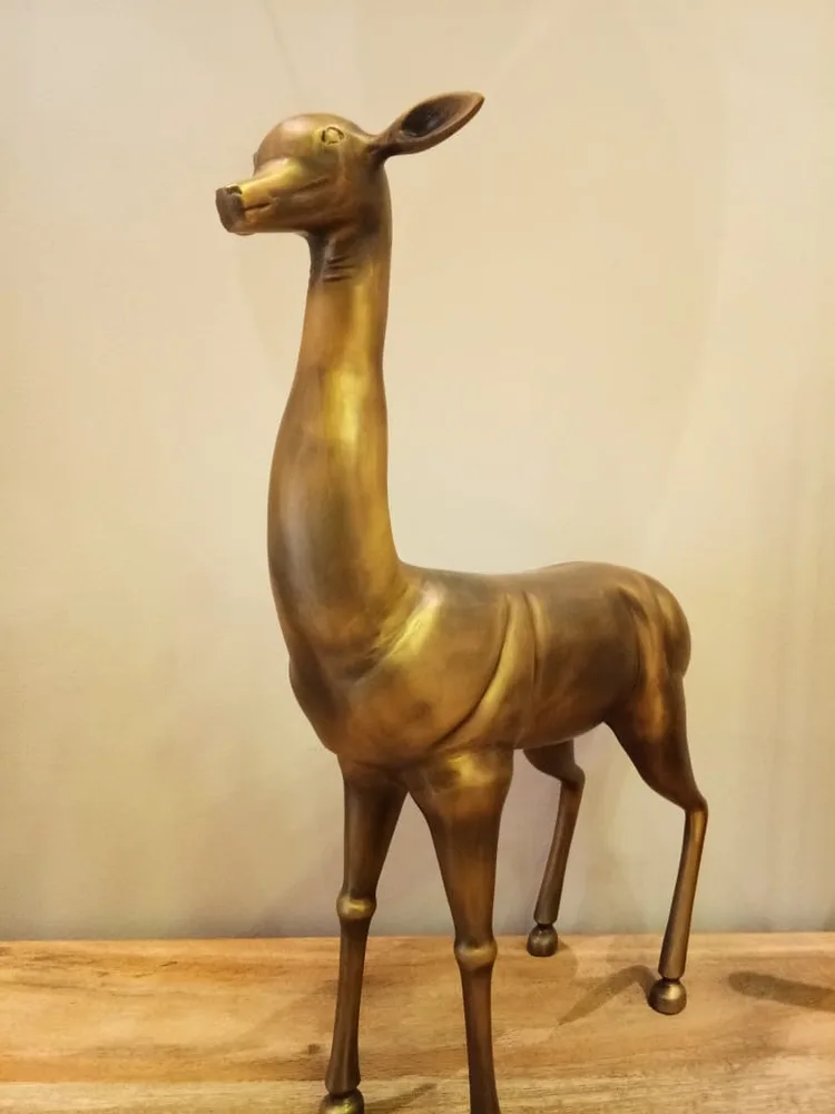 DESROCH DECOR DORADO MODERN DEER STATUE FIGURINE