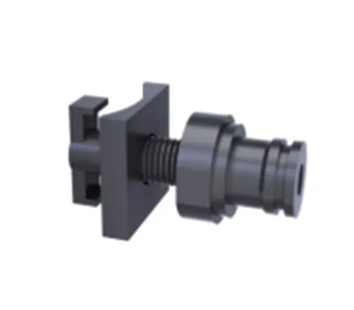 MINI POLE MOUNTING BRACKET ALUMINUM BROWN 