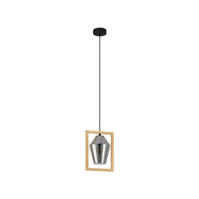 EGLO HL/1 E27 SW/HOLZ/SW-TRANSP.'VIGLIONI' PENDANT LAMPS