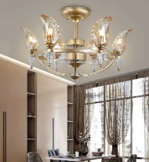 DESROCH DECORATIVE CEILING FAN WITH LIGHT