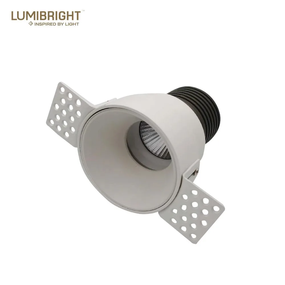 LUMIBRIGHT KABUL SERIES 15W Ø80X130MM IP20 RECESSED TRIMLESS SPOT LIGHT