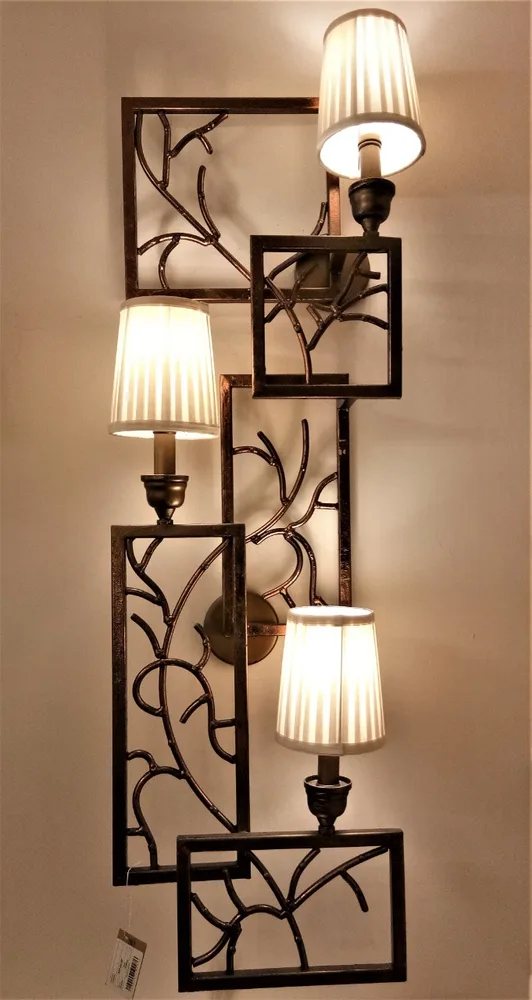 DESROCH DECORATIVE WALL LIGHT ANTIQUE BRASS WALL LAMPS