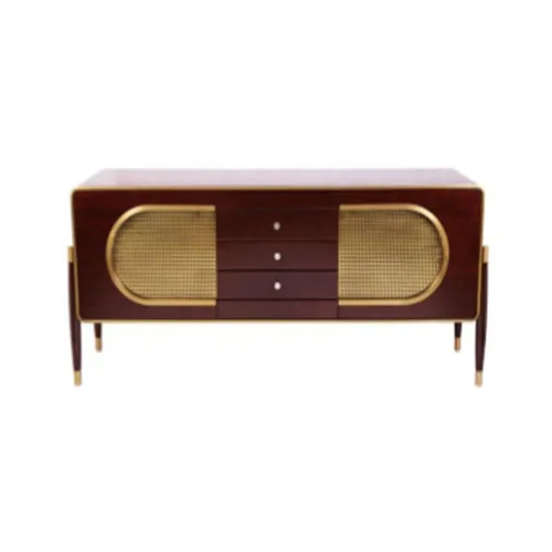 VEROCASA LIVING LUXURY MDF AND STAINLESS STEEL CABINET