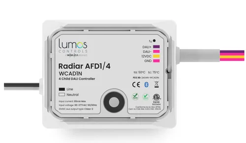 RADIAR AFD1/4 ‐ DALI CONTROLLER FOR 4 DALI DRIVERS 
