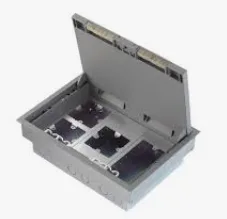 Panasonic Floor Outlet Box, DUMF6200LT-1, Aluminium, 32 x 23CM, Silver