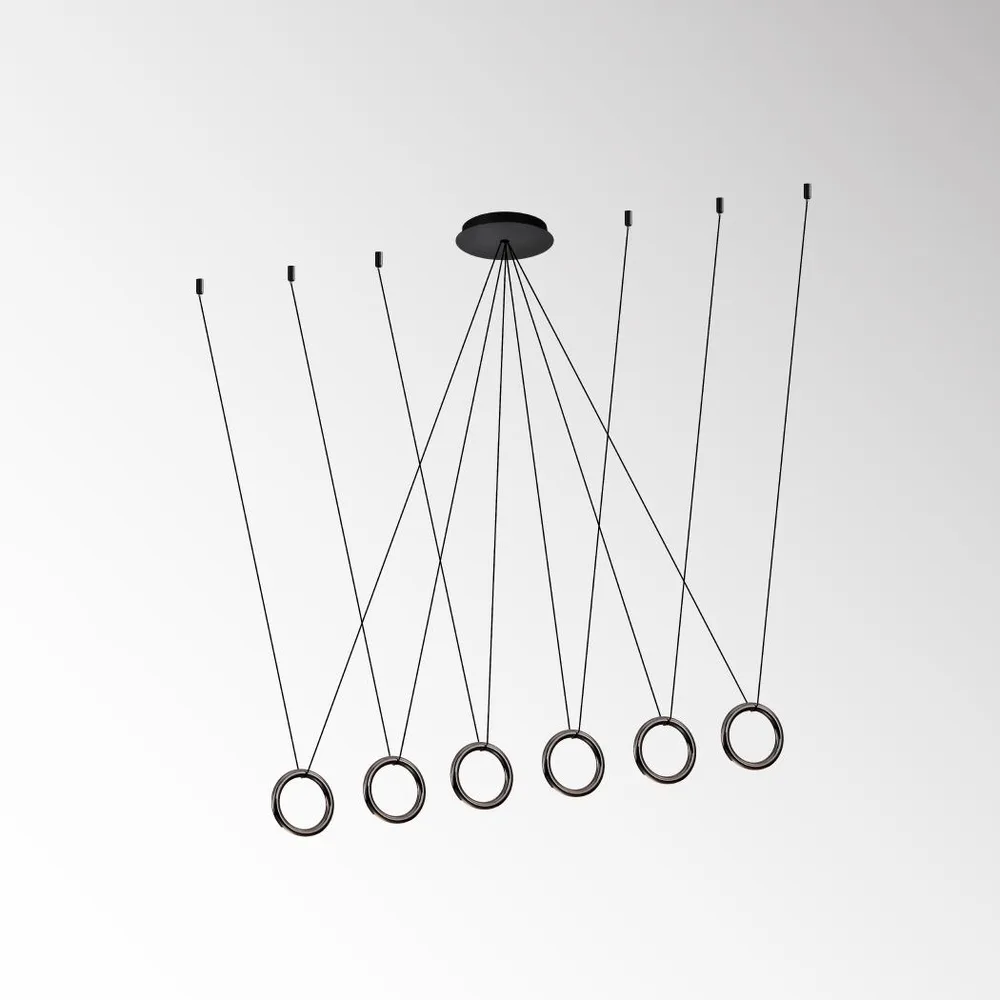 LUMIDECO AZENDI 30W 3000K PEARL BLACK SUSPENDED LAMP IP20