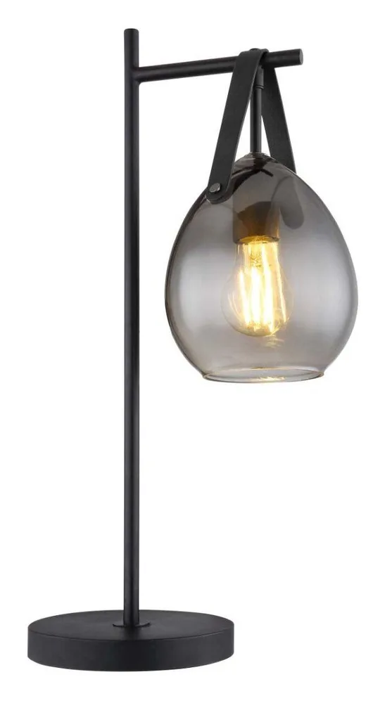 GLOBO E27x1 BLACK TABLE LAMP 