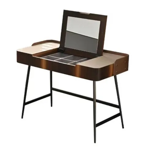 DESROCH MICROFIBER SANDDLE LEATHER BEDROOM DRESSING TABLE