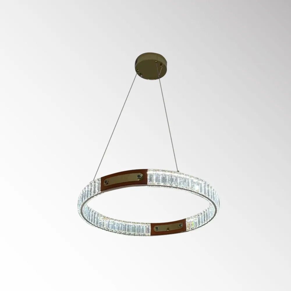LUMIDECO LENIURE 50W 3000K BRASS+BROWN SUSPENDED LAMP