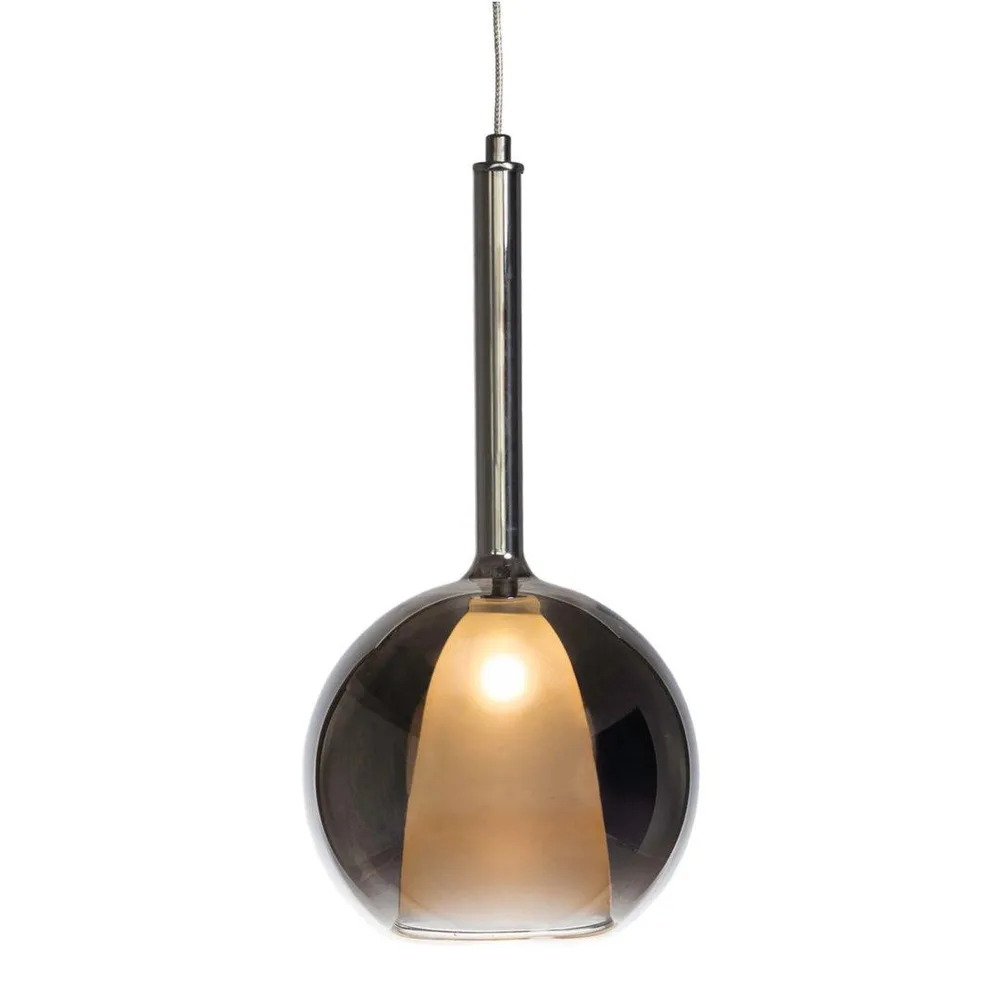 DESROCH D250MM SMOKY GREY E27 PENDANT LAMP