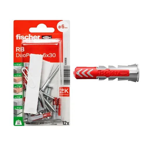 FISCHER SHELF FIXING DUOPOWER 6 X 30