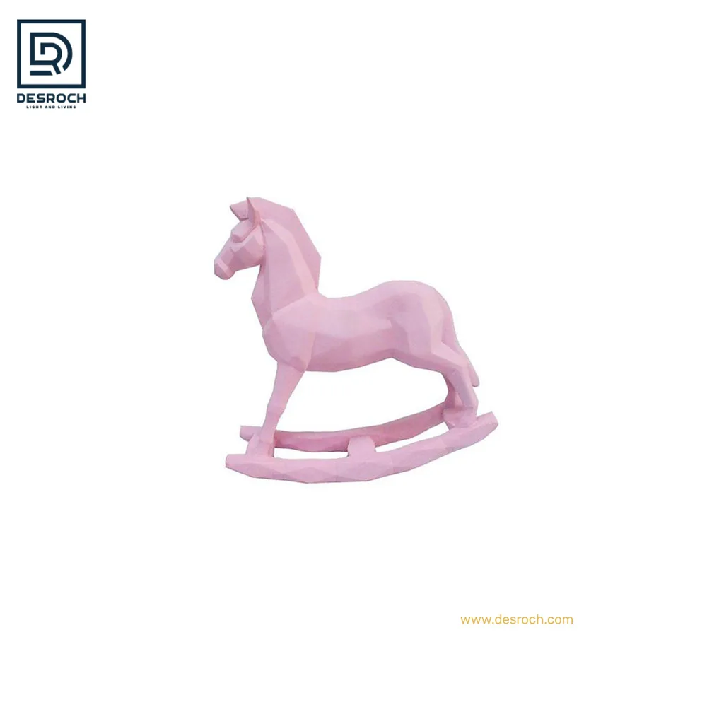 DESROCH DECOR ROS ROCKING HORSE DÉCOR FIGURINE & SCULPTURE