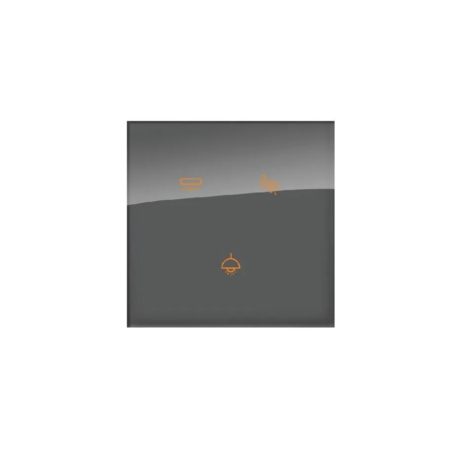 LEXA, WIRELESS, PREMIUM, 3-GANG SMART TOUCH SWITCH, BLACK, GLASS, ZIGBEE