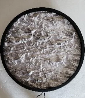 DESROCH ROUND 3D WALL ART WITH LIGHTING