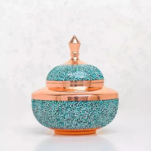TURQUOISE SUGAR POT
