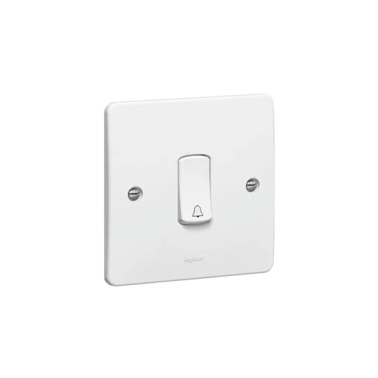 LEGRAND 10A SWT 1X2 WAY PUSHSWT BELL