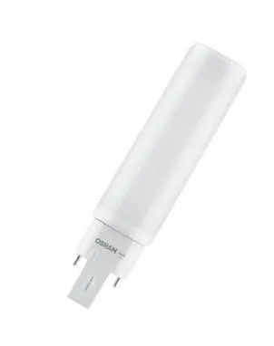 OSRAM DULUX D/E LED HF  7W 4000K MAINS 230AC BASE G24 IP20 FROSTED 