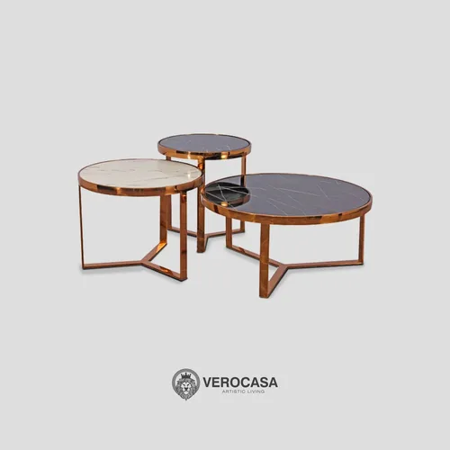 VEROCASA LIVING LUXURY ISABELLA NESTING COFFEE SMALL TABLE