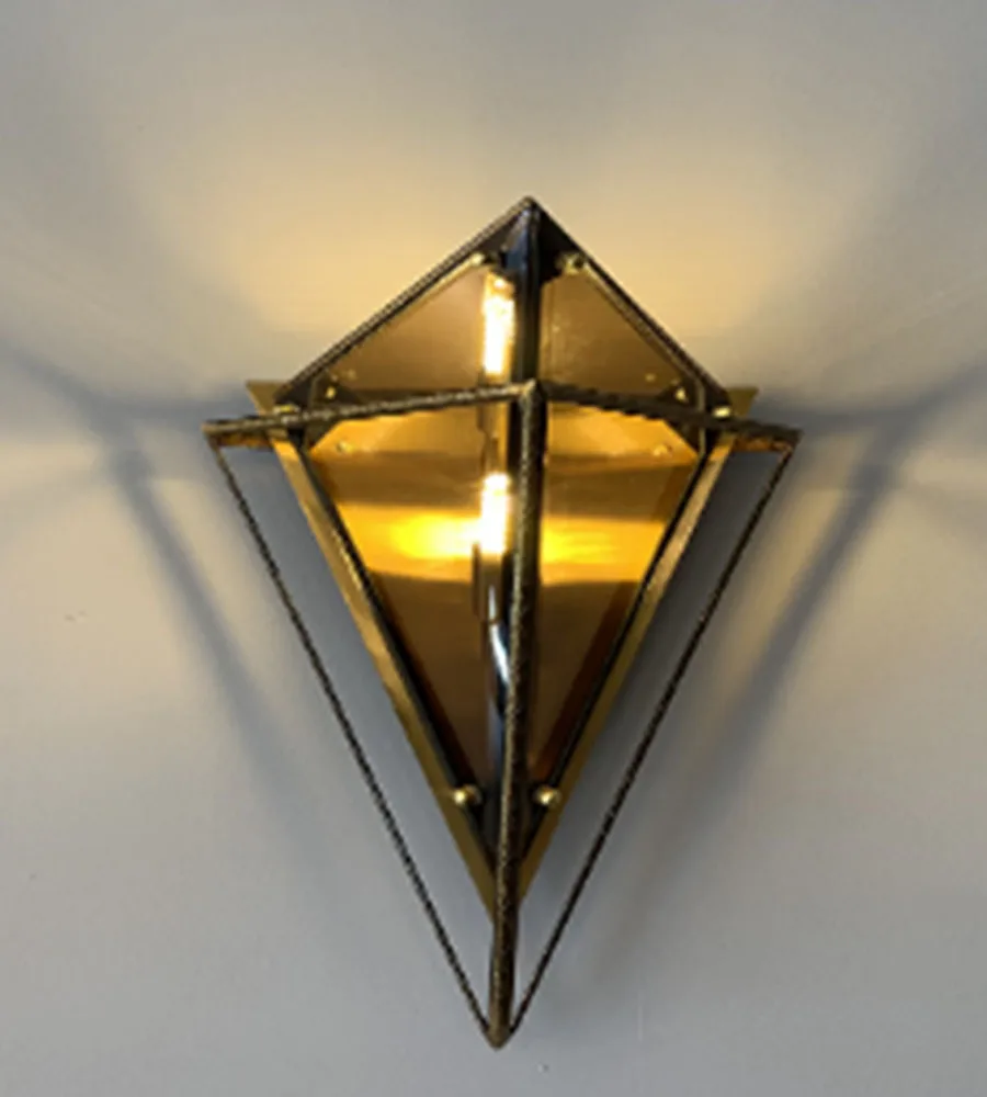 LUMILUCE AMERICANO HELINA G9X2 AMBER+BLACK WALL LIGHT