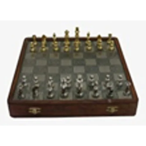 DESROCH DECOR TRADEMARK GLOBAL WOODEN DECORATIVE CHESS SET