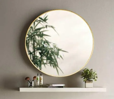 METAL FRAME HOME DECOR ROUND MIRROR LARGE