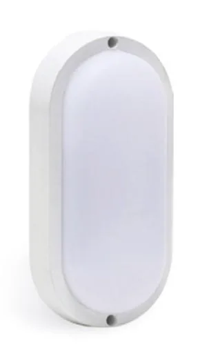 RR LIGHTING 20W 175-265VAC 3000K WHITE BULKHEAD OVAL SHAPE