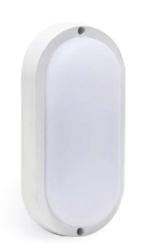 RR LIGHTING 20W 175-265VAC 3000K WHITE BULKHEAD OVAL SHAPE