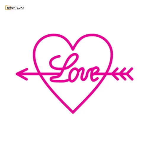 BRIGHTLUXX LOVE PINK NEON SIGN