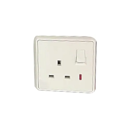LEXA 13A SWITCH UNIVERSAL SOCKET WITH NEON DOUBLE POLE