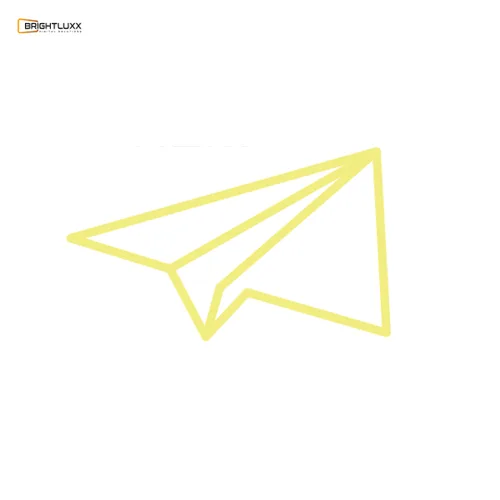 BRIGHTLUXX SYMBOL SIGN YELLOW NEON SIGN