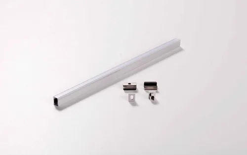 LUMIPRO 3 METER LP.0809.S ALUMINUM PROFILE KIT WITH FROSTED DIFFUSER+END CAPS & MOUNTING CLIPS