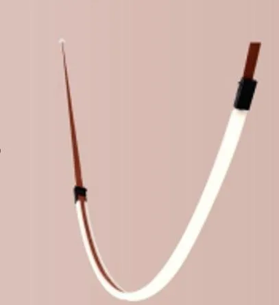 LUMIDECO BRAID SERIES 32W 48VDC 3000K IP20 TERRA RED FINISH BRAIDED TAPE MODULAR SYSTEMS LDMB113