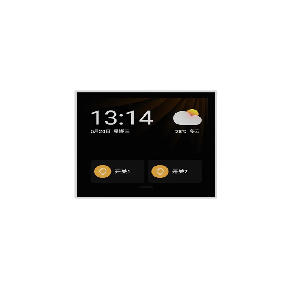 Super Panel 4S is a 4-inch smart home touchscreen white finish control panel with a built-in smart gateway function & Bluetooth 5.0 compatib