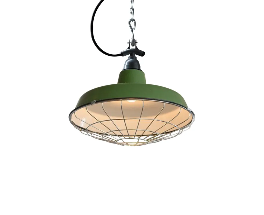 LUMILUCE VINTAGE FOSTER E27x1 GREEN+WHITE SUSPENDED LAMP