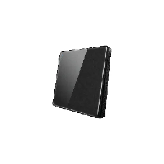 LEXA 1 GANG 2 WAY BLACK GLASS SWITCH