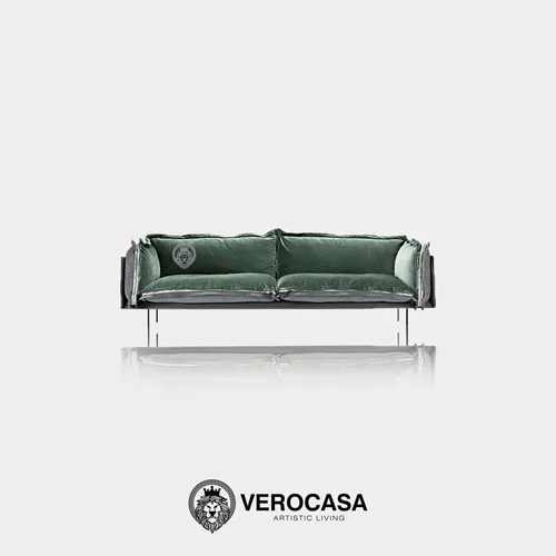 VEROCASA LIVING LUXURY ELFIN BOSQUE PEAR LEATHER SOFAS