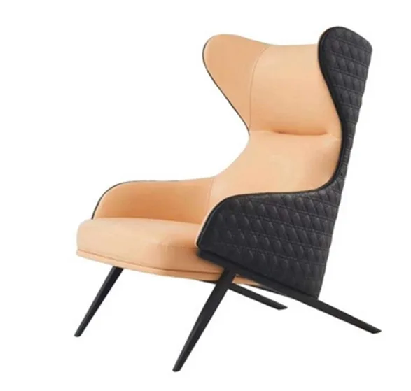 BENDING PLATE BLACK+YELLOW LOUNGE CHAIR