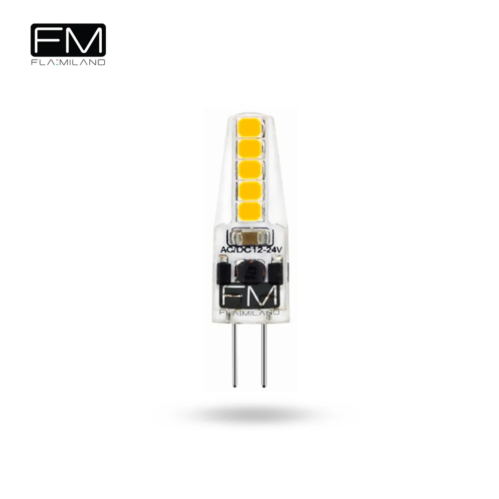 FLAMILANO G4 2W 4000K CLEAR DIMMABLE BULB