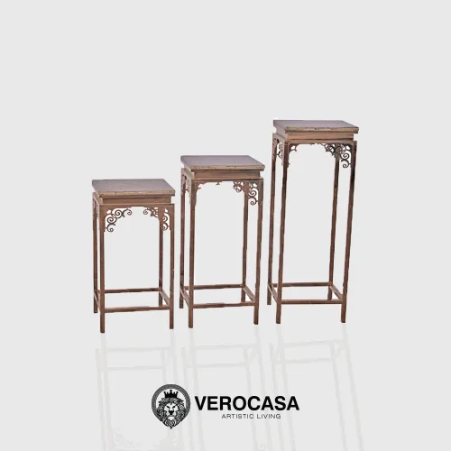 VEROCASA LIVING LUXURY EVERLY MARBLE NESTING TABLE
