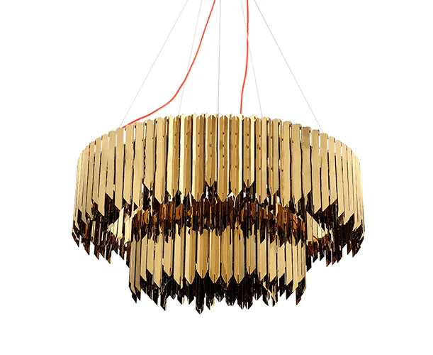 LUMILUCE MODERNO SHAWBOB E14x15 GOLDEN SUSPENDED LAMP
