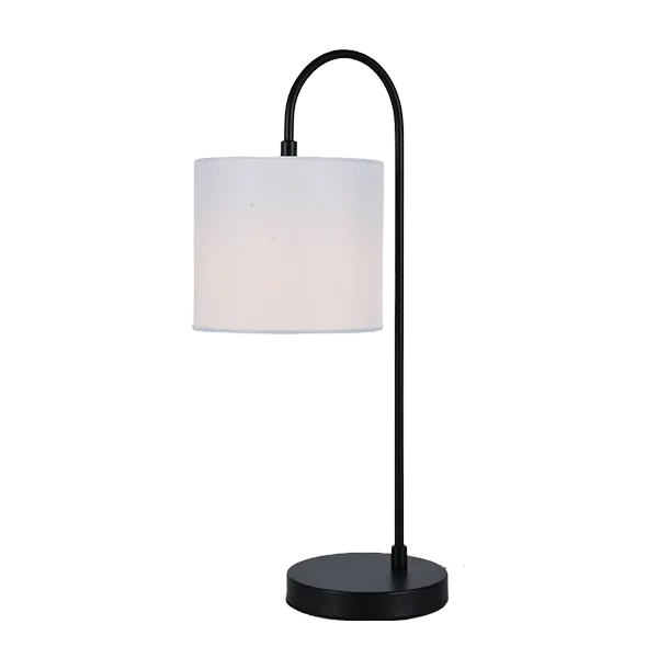 ELMARK NADINE TABLE LAMP 1XE27 BLACK/WHITE