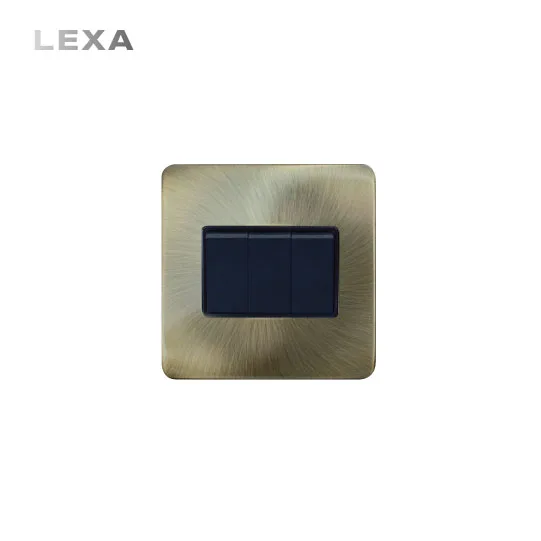 3 GANG 2 WAY PLATE SWITCH