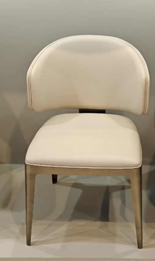 DESROCH CREAM+GOLD DINING CHAIR