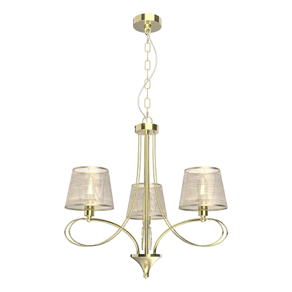 ELMARK REBECCA CHANDELIER 3XE14 GOLD