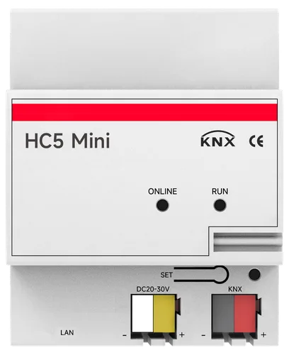 LEX-HC Series Standard 35mm DIN rail mounting 72×90×64mm PC  Material White Finish KNX System Dedicated APP Gateway