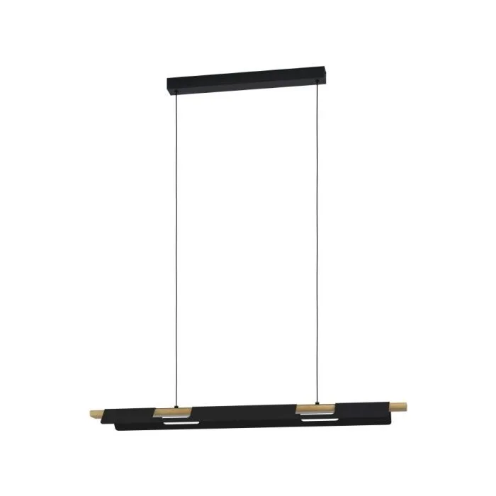 EGLO LED-HL SCHWARZ/HOLZ/WEISS 'ERMUA' PENDANT LAMPS