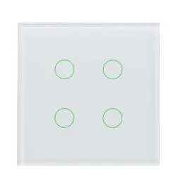 QBUS 4-GANG RGB SMART GLASS SWITCH(WHITE)