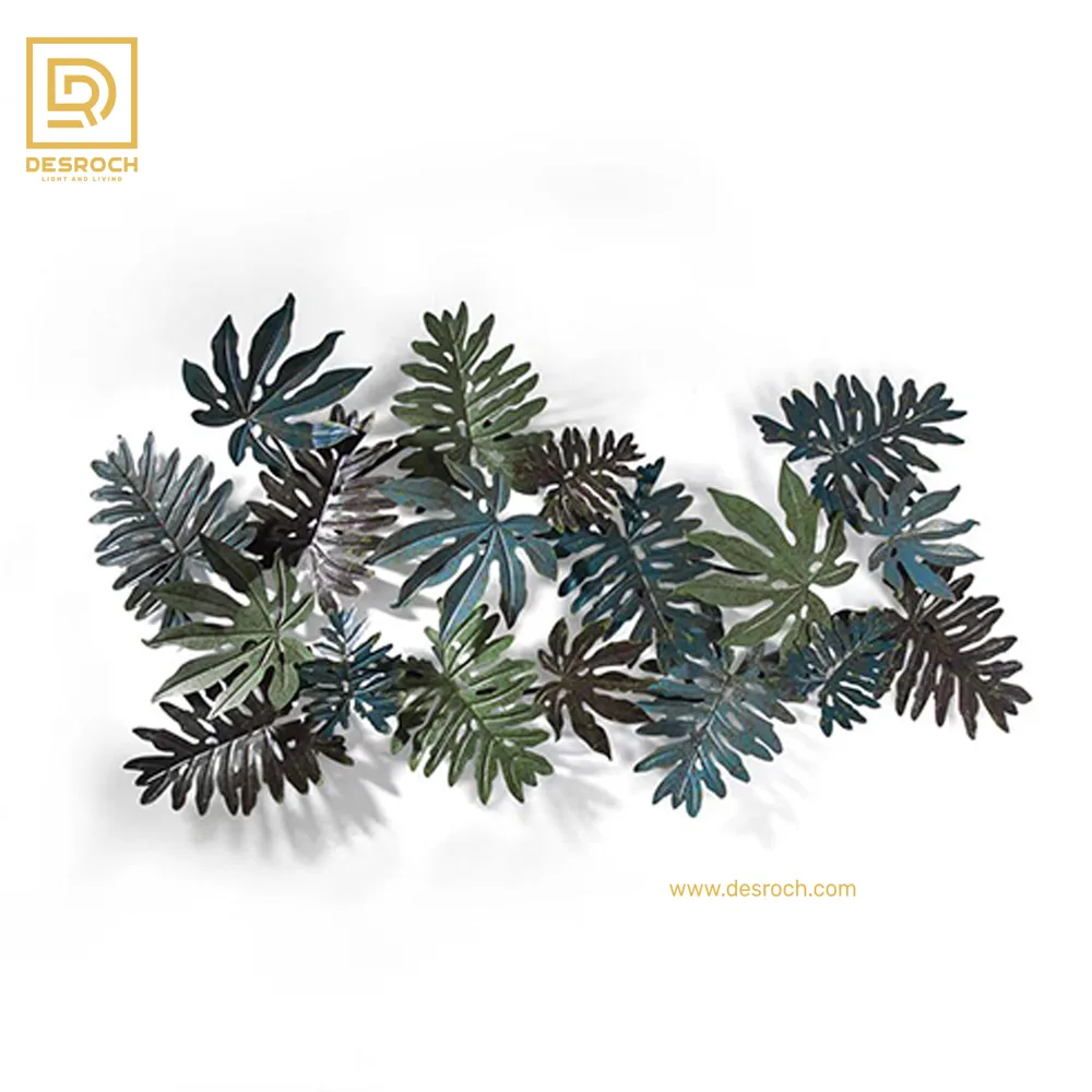 DESROCH DECOR WALL DECOR PALM TREE LEAF FOREST UNICO METAL WALL ART