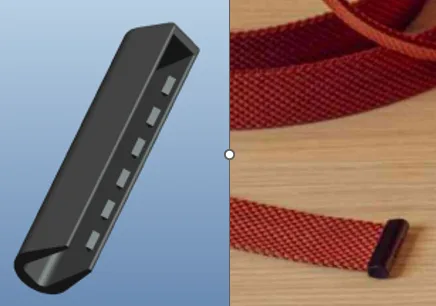 LUMIDECO BRAID SERIES BLACK FINISH BRAIDED TAPE MODULAR SYSTEMS CLOSER END LDMBA105